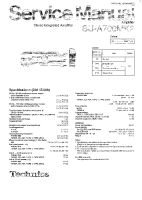 Technics - SUA-700_Mk2 - Service manual 